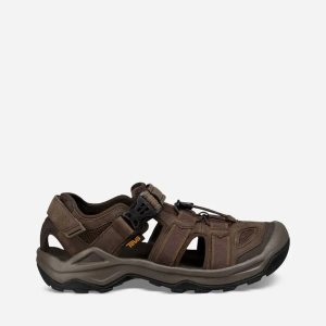 Teva Omnium 2 Leather Herren Sandalen Kaffee (Österreich)